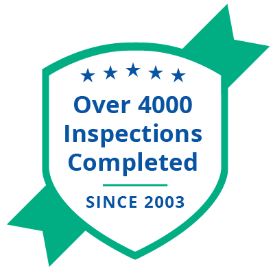 Badge Saying 4000 Inspections Completed